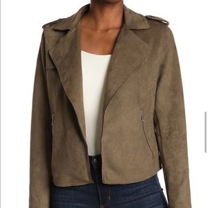 Tahari Faux Suede Jacket